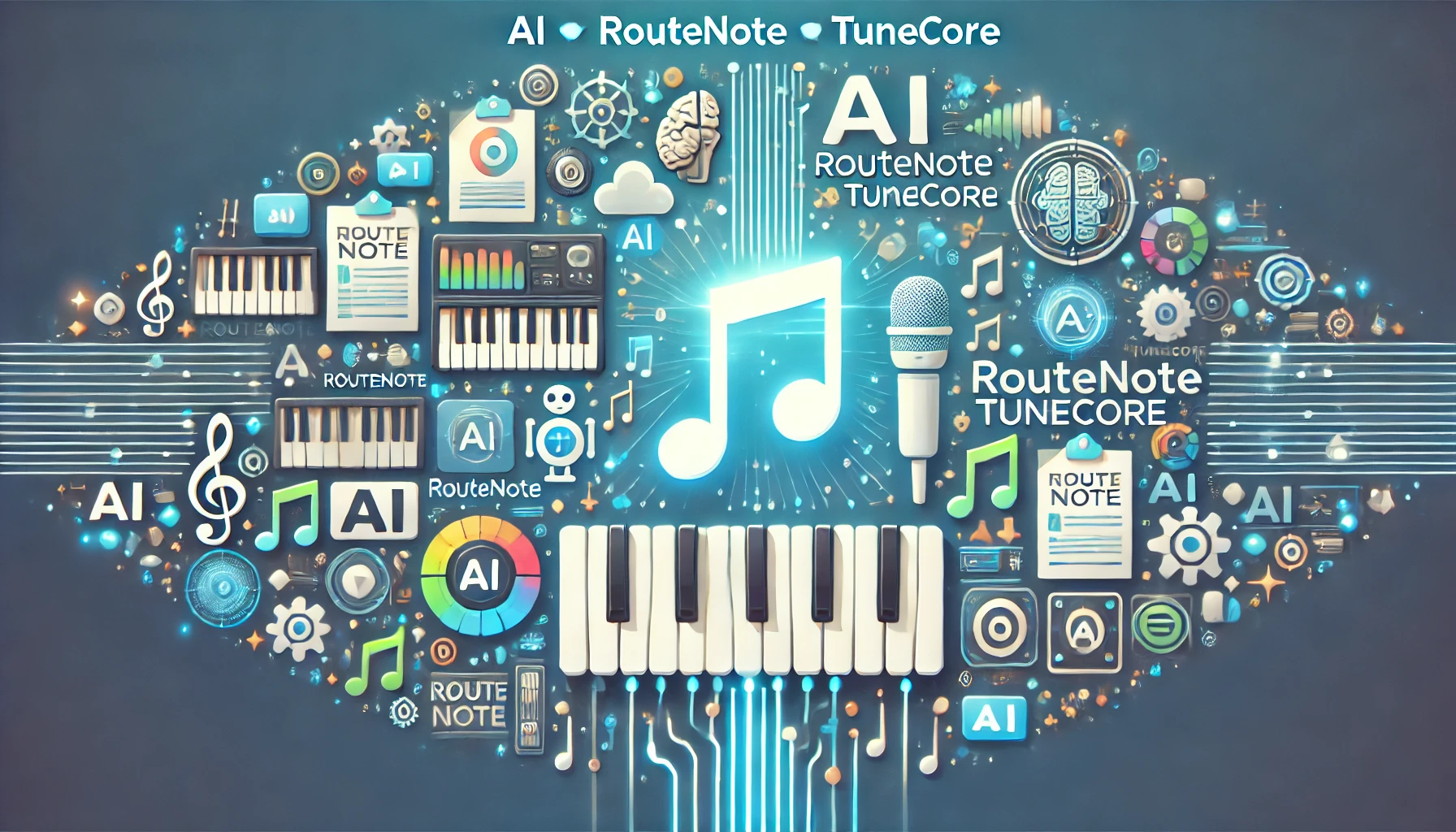 AIが導く音楽収益化の新時代：RouteNoteとTuneCoreを活用