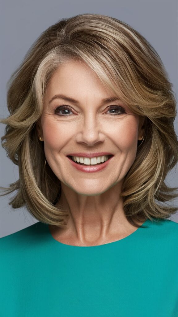 年齢を感じさせない！ミディアムヘアの魅力