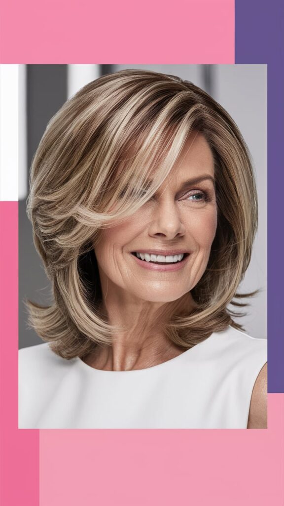 50代でも楽々！手入れ簡単＆若々しく見えるミディアム髪型の秘密,年齢を感じさせない！ミディアムヘアの魅力